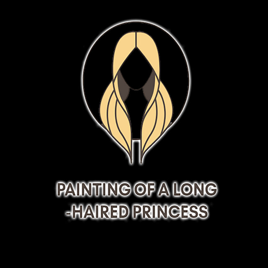 Painting of a long - haired princess