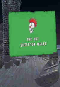 The dry skeleton walks