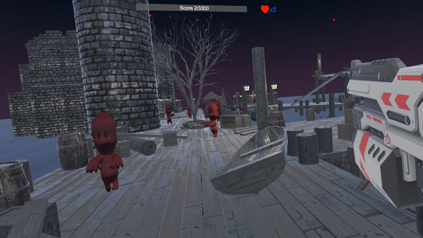 The dry skeleton walks