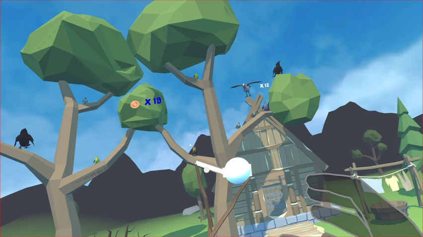 Slingshot Bird Shooting