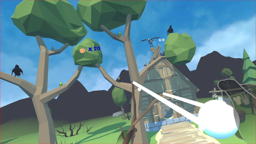 Slingshot Bird Shooting