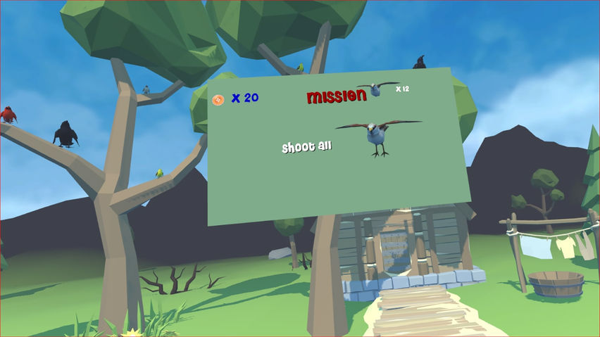 Slingshot Bird Shooting