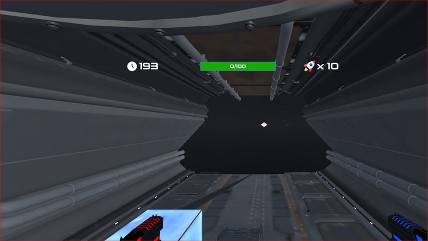 Shoot glowing blocks