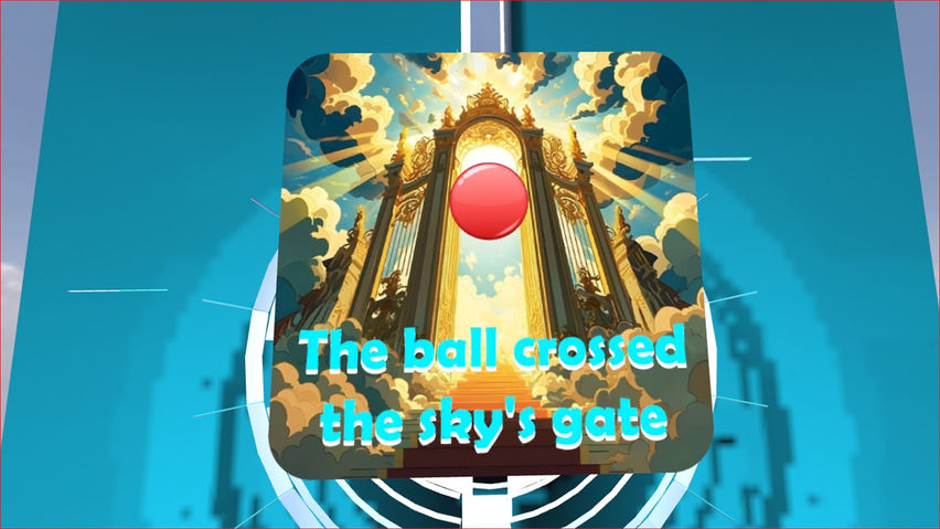 The ball crossed the sky's gate