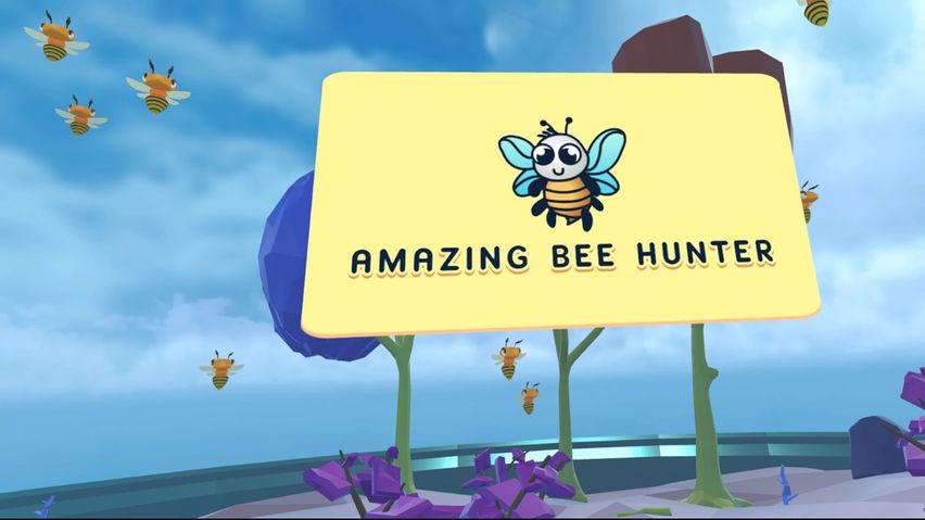 Amazing bee hunter