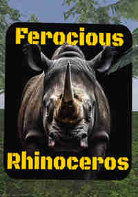Ferocious rhinoceros
