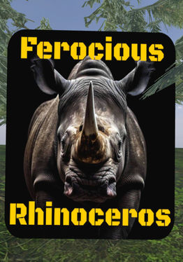 Ferocious rhinoceros