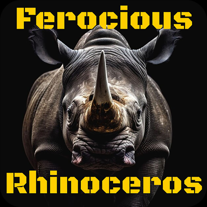 Ferocious rhinoceros