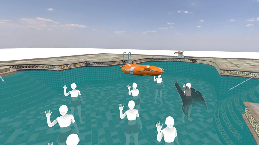 Swimming pool staff