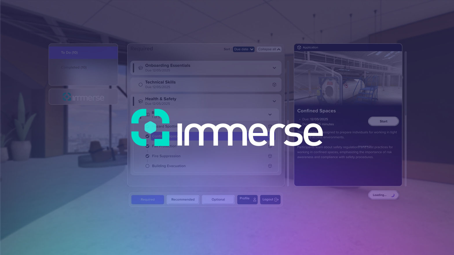 Immerse VR App and Platform - DEMO