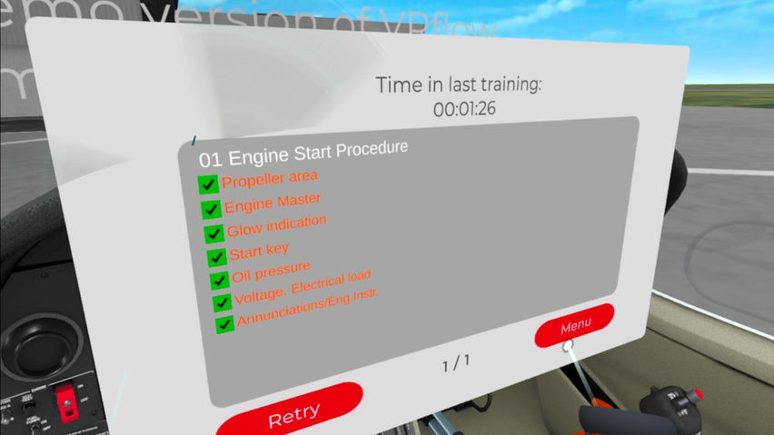VRflow DA40 Demo