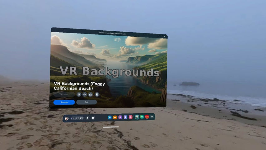 Foggy California Beach - VR Backgrounds