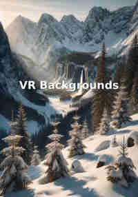 Snowy Winter Mountains - VR Backgrounds