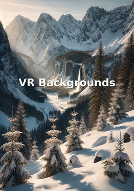 Snowy Winter Mountains - VR Backgrounds