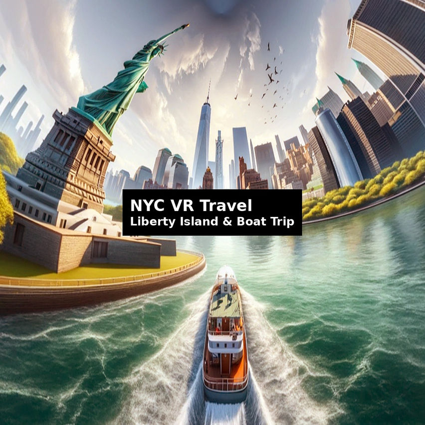 NYC VR Travel Liberty Island & Boat Trip