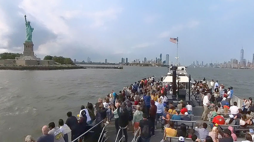 NYC VR Travel Liberty Island & Boat Trip