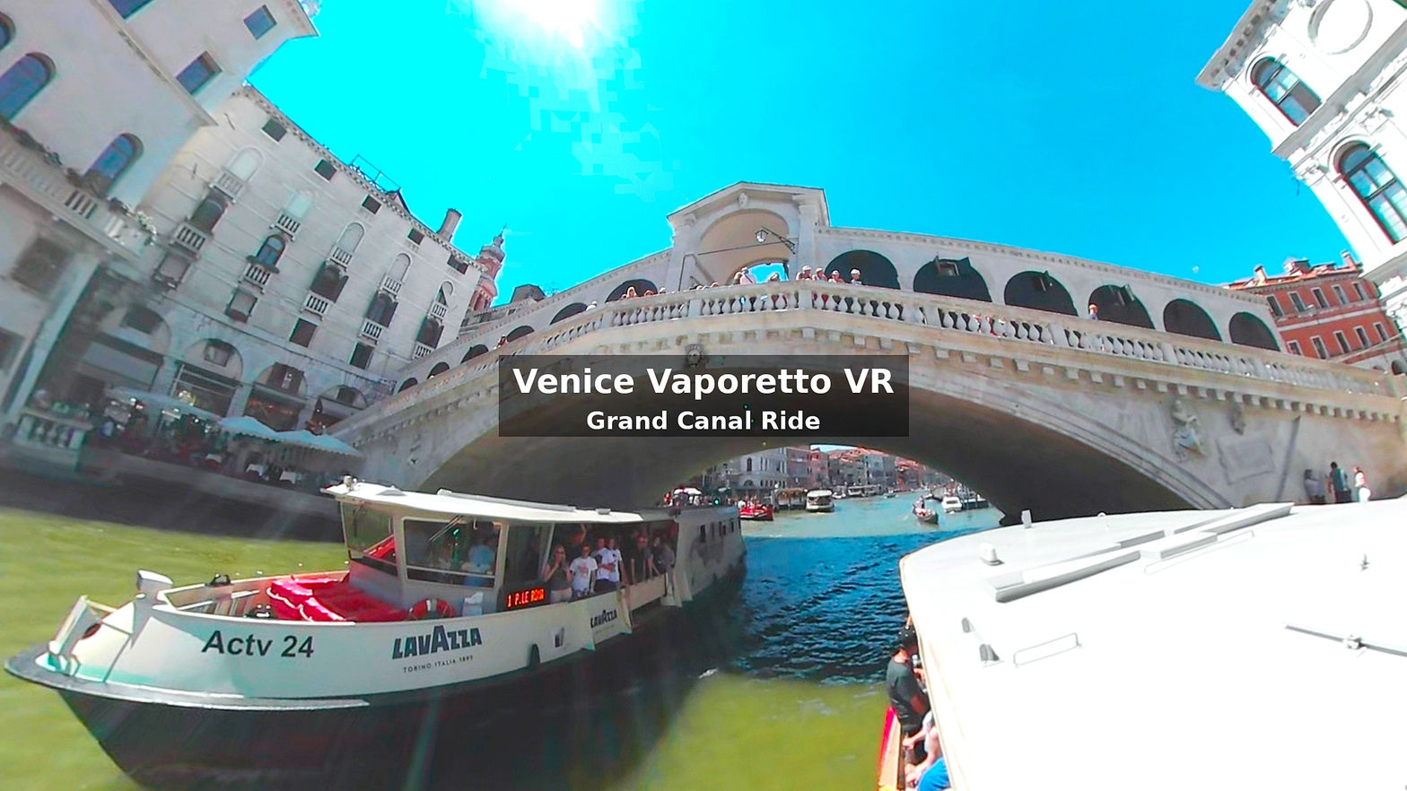 Venice Vaporetto VR: Grand Canal Ride