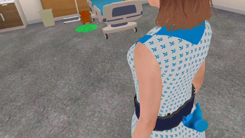 Ambulate using Transfer Belt Simulator