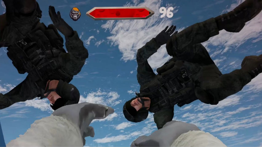 Gorilla vs 100 Men