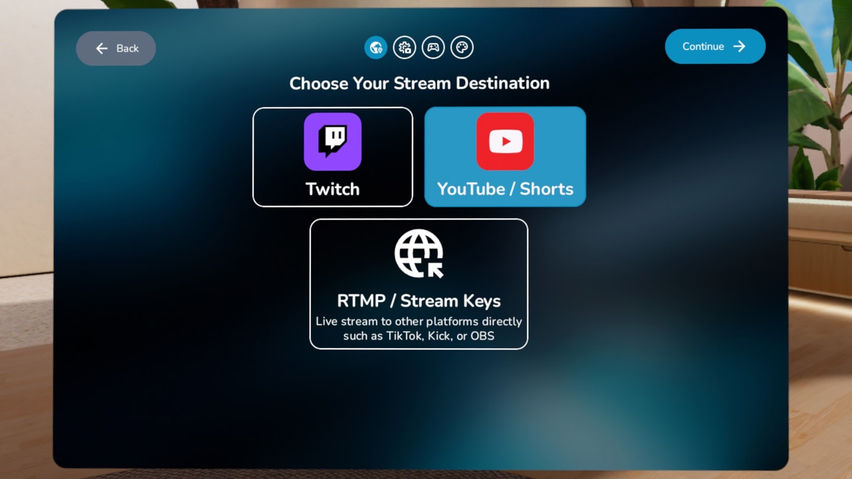 BeamXR Live - Stream to Socials