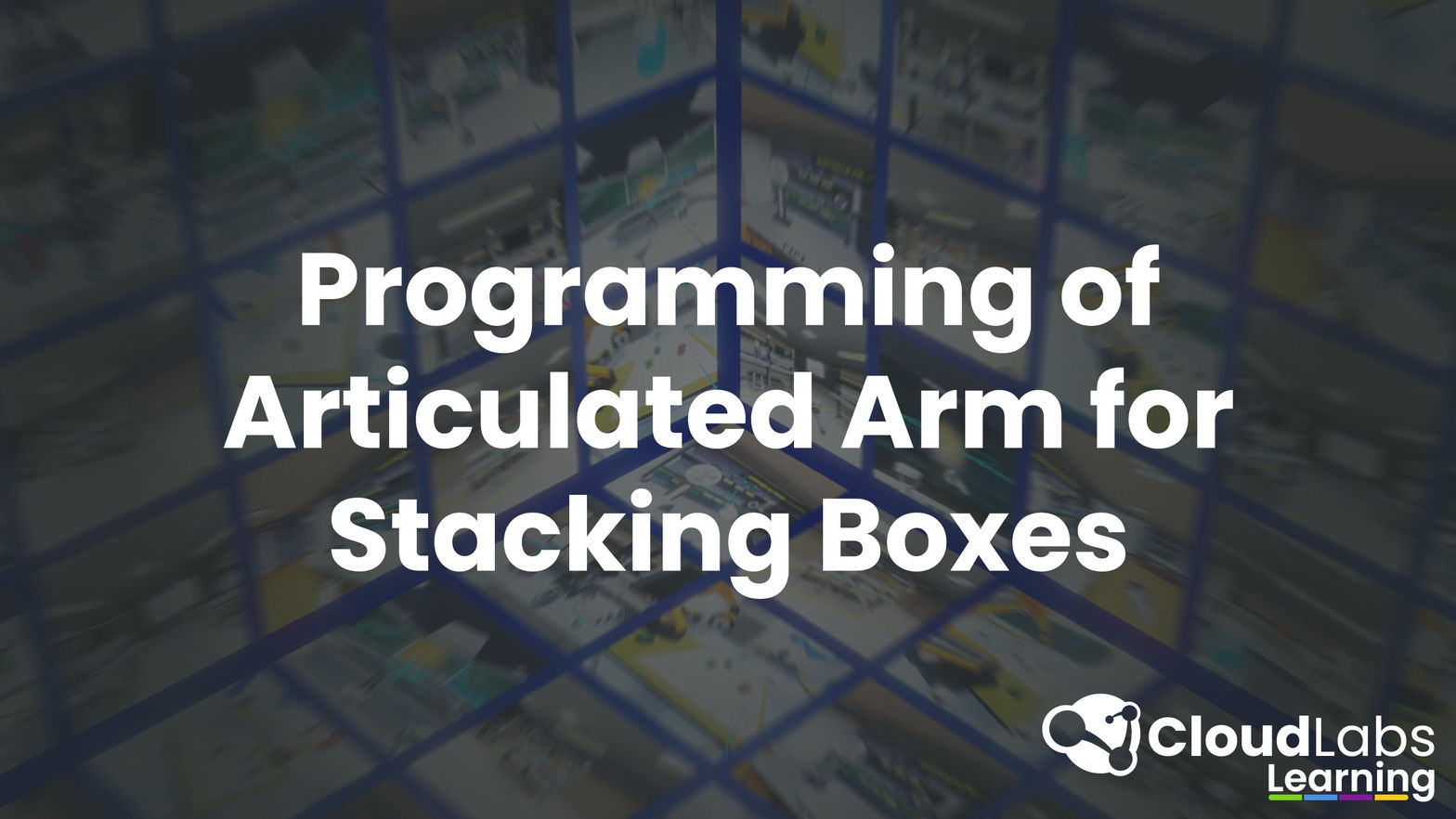 Programming of an articulated arm for stacking boxes