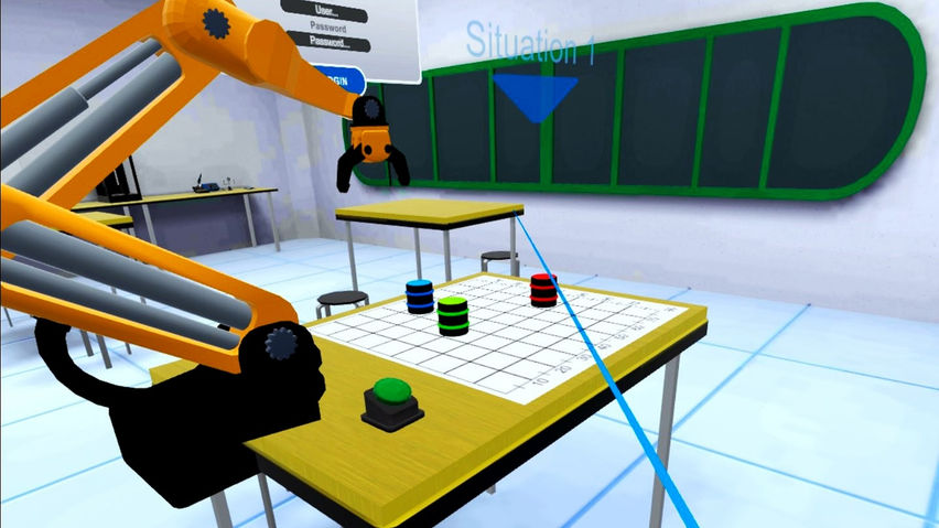 Programming of an articulated arm for stacking boxes