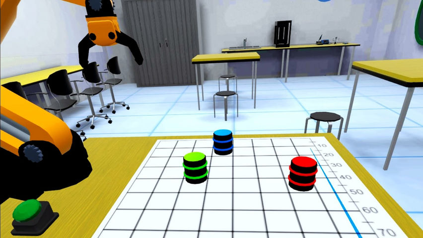 Programming of an articulated arm for stacking boxes