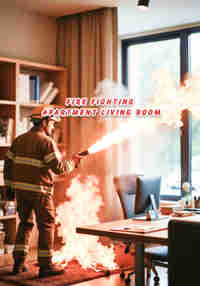Fire Fighting: Apartment Living Room