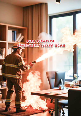 Fire Fighting: Apartment Living Room