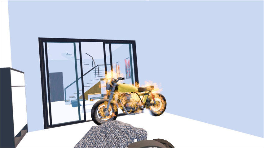 Fire Fighting: Living Room with Garage