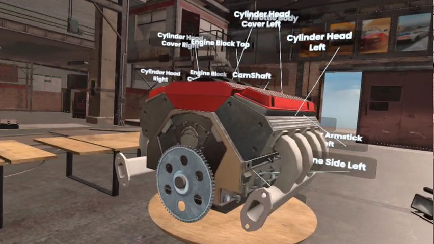 V8 Engine Simulation