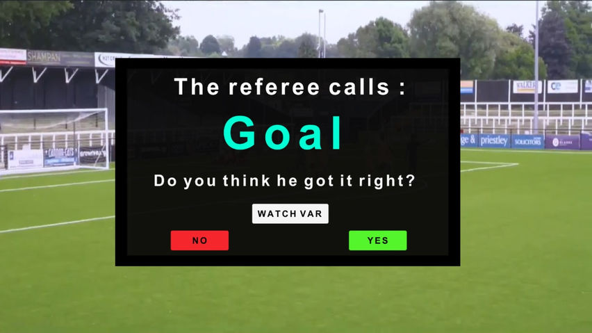 Video Assistant Referees (VAR)