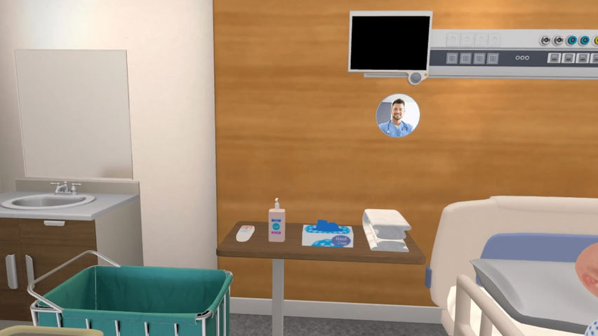 In-Use Bed Sheet Changing Simulator