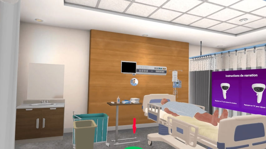 In-Use Bed Sheet Changing Simulator