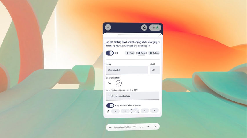 Battery Level Notifier