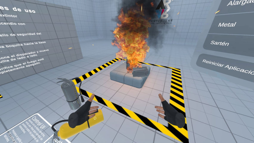 Simulador de extintores VR
