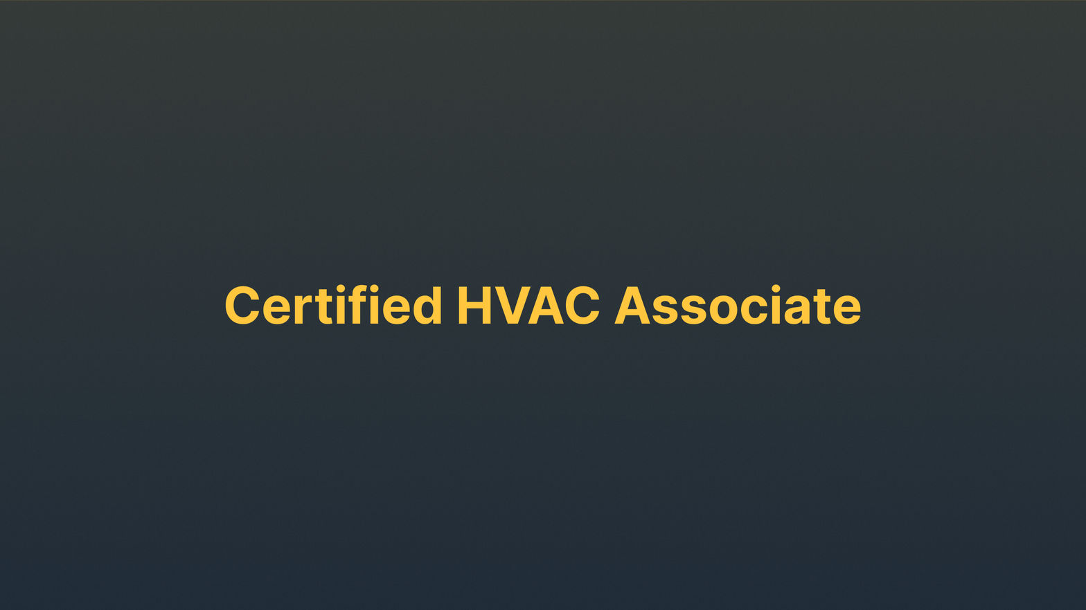 HVAC Associate