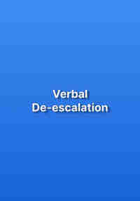 Verbal De-escalation