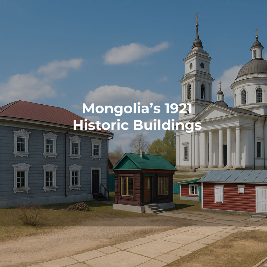 Mongolia’s 1921 Historic Buildings