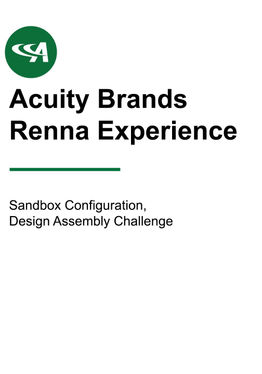 Acuity Brands Renna Experience