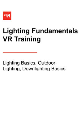 Lighting Fundamentals Training 2021