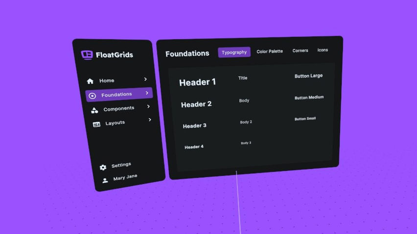 FloatGrids VR Design System