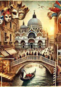VR Travel Venice Carnival Streets Part 1