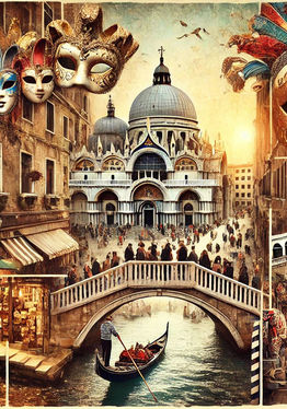 VR Travel Venice Carnival Streets Part 1