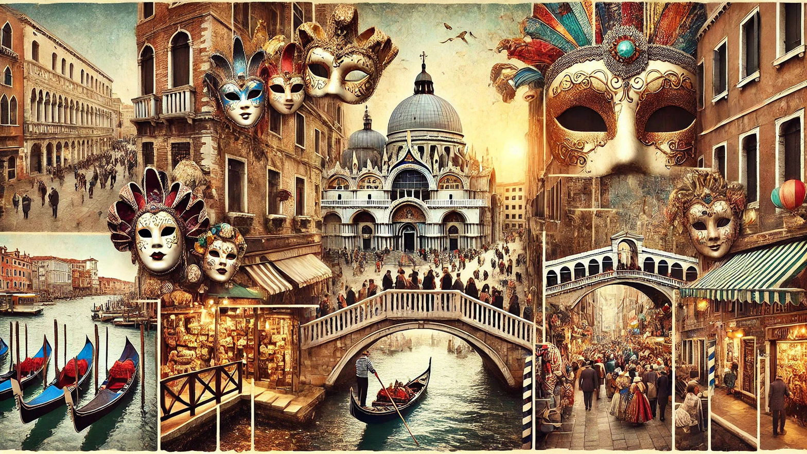 VR Travel Venice Carnival Streets Part 1
