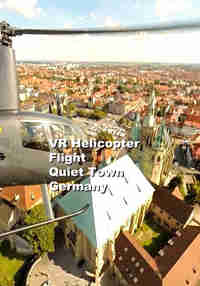 VR Helicopter Flight Quiet Town Germany