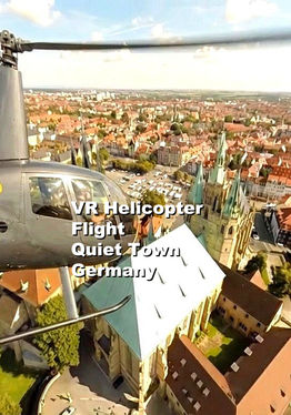 VR Helicopter Flight Quiet Town Germany