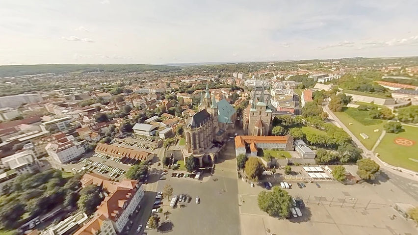 VR Helicopter Flight Quiet Town Germany