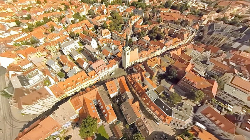 VR Helicopter Flight Quiet Town Germany