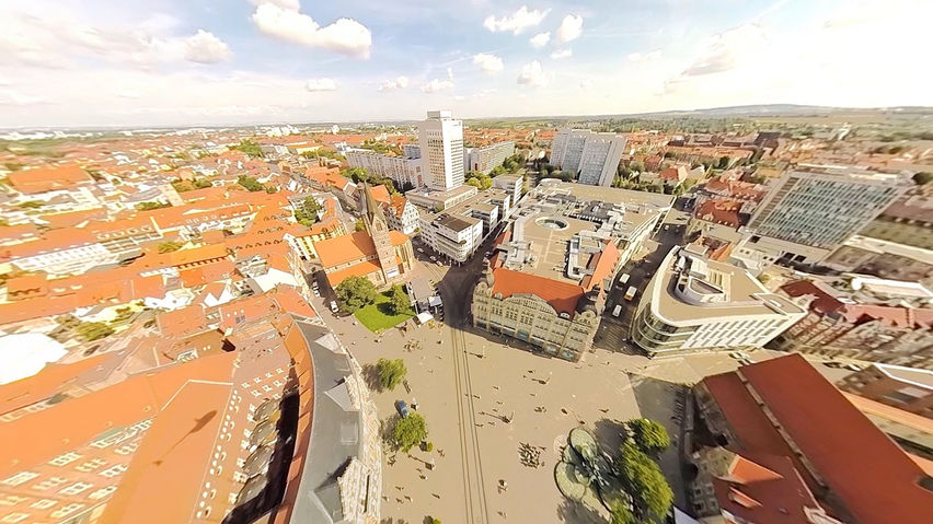 VR Helicopter Flight Quiet Town Germany